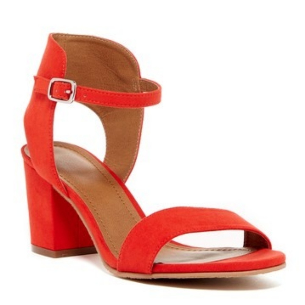 14th & Union Red Trista Open Toe Sandal